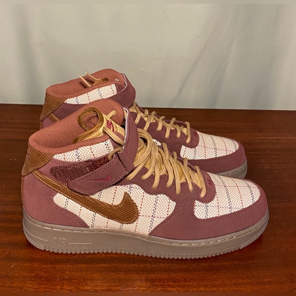 Nike Air Force 1 Mid ‘07 LV8 Gum Dark Brown/Noble Red CT1206-900 Men 10.5 NWT